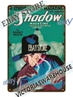 1933 Vintage Detective Shadow Crime Scene cover art Tin Sign bedroom wall decor