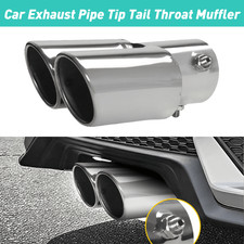 2.5in Car Stainless Steel Rear Exhaust Pipe Tail Muffler Tip Round Chrome Oxilam 2.5in Car Stainless Steel Rear Exhaust Pipe Tail Muffler Tip Round Chrome Oxilam