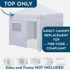 10x10 Canopy Top for EZ Pop Up Canopy Gazebo Tent  NFPA 701 Fire Code Safe