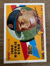 Carl Yastrzemski 2001 Topps Legends Rookie Reprint Autograph Auto Red Sox