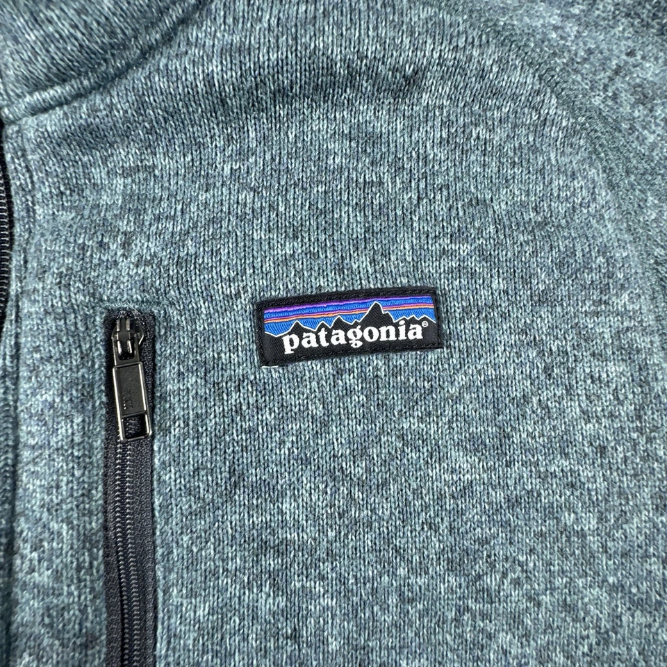Patagonia Better Sweater Mens S Green 1/4 Zip Fleece Pullover Outdoors Pocket - Image 3 of 4