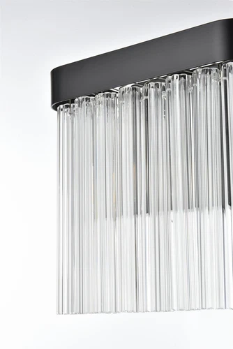 Elegant Lighting Harlow 9" Wall Sconce in Black - Picture 6 of 7