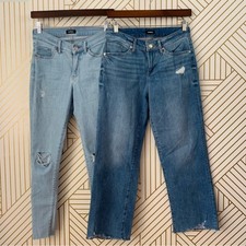 Express Jean lot Modern Skinny Low rise 90s ankle boot Mid rise raw hem 2 2R
