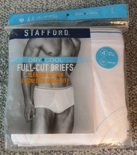 Stafford Men s Full Cut Briefs Dry+Cool Cotto...