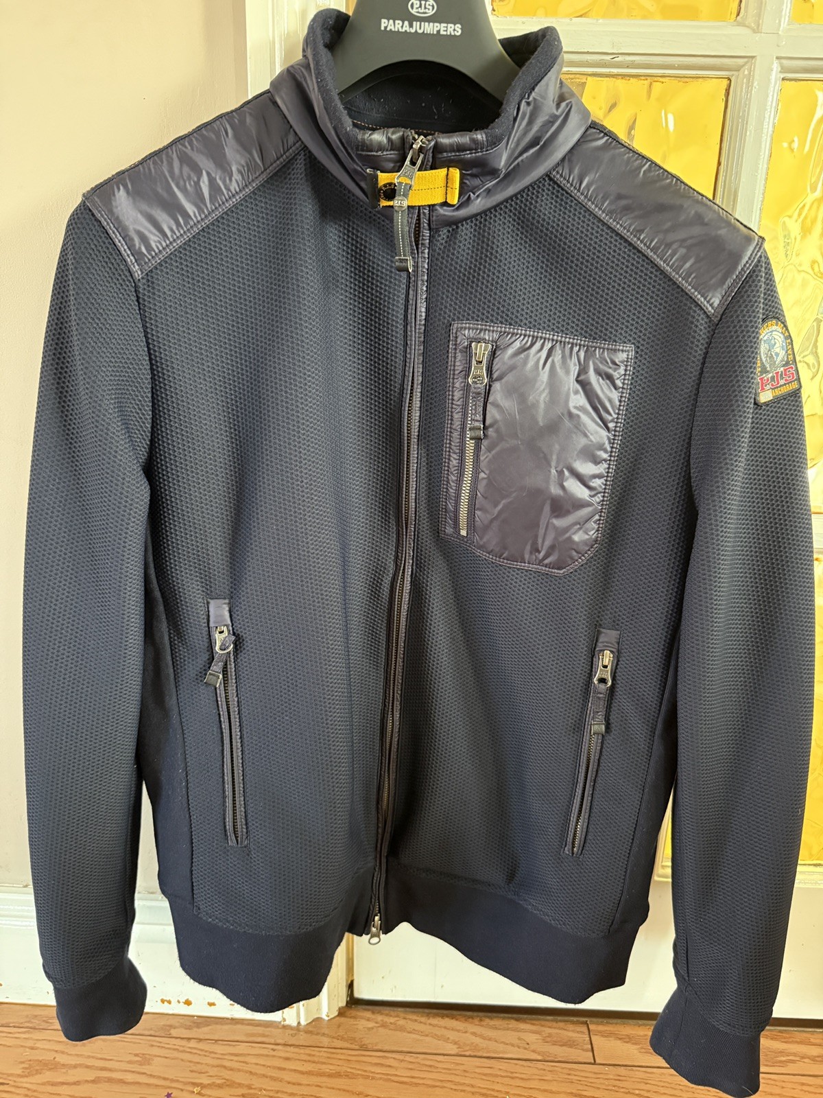 PARAJUMPERS Men’s navy LONDON HYBRID Padded Jacket RRP £295 - M