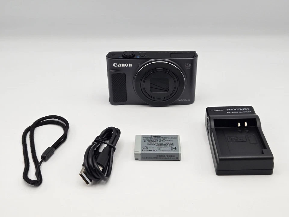 [MINT / Tested] Canon PowerShot SX620 HS Black 20.2MP Digital Camera From Japan - Image 2 of 4