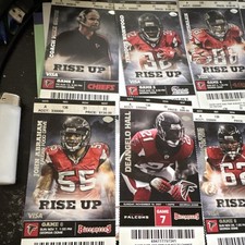 Visa Rise Up 2007 Atlanta Falcons Trading Card Lot John Abraham Gonzalez