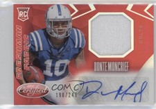 2014 Certified Freshman Fabric Mirror Signatures Red Donte Moncrief Auto 1q2