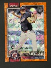 2026 Topps Series 1 Andry Lara Rookie #36 Orange Diamante 1 /25!! Nationals