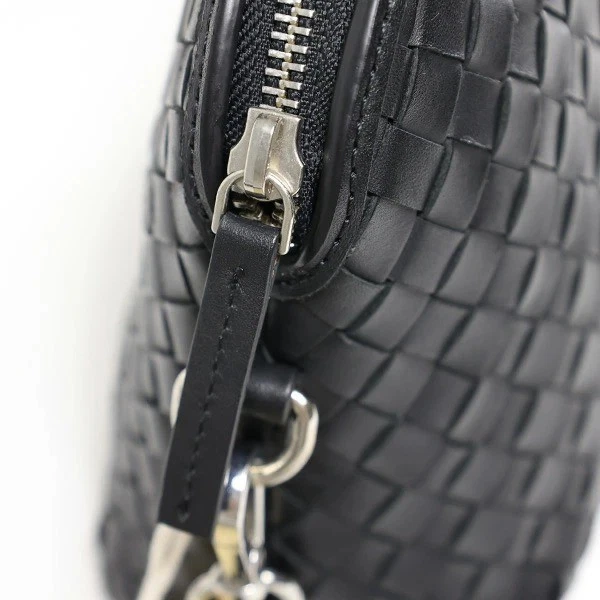 Bolso de Hombro Dragon Diffusion Grueso Fellini Pochette 8011 Cuero Marrón Oscuro Foto 4 de 4