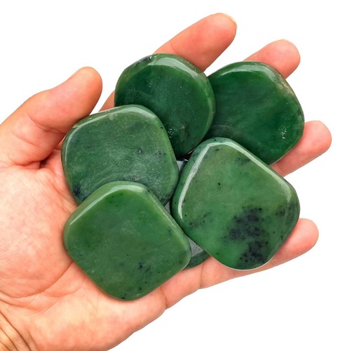 Jade nefrita verde en rodajas 300 gramos - Imagen 3 de 6