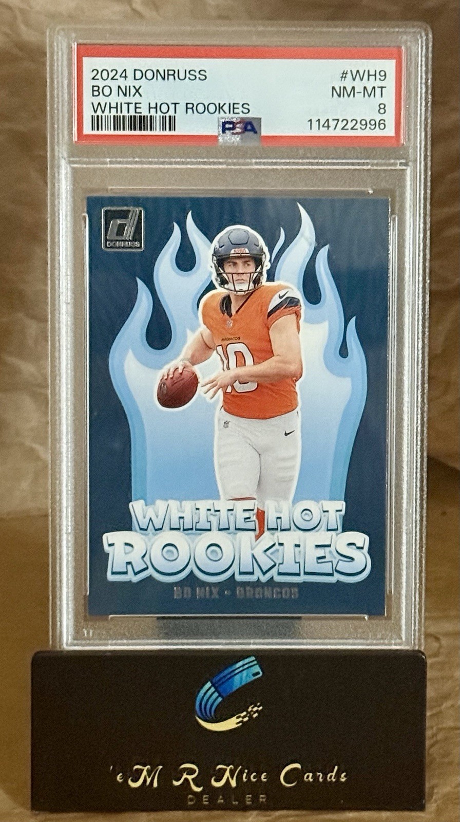2024 Donruss White Hot Rookies #WH9 Bo Nix Rookie Card