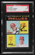 SGC Authentic 1971 Topps Rookie Stars Greg Luzinski Scott Reid Authentic 0i87