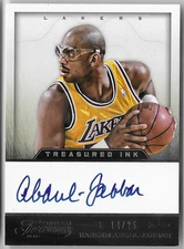 KAREEM ABDUL-JABBAR 2013 PANINI TIMELESS TREASURES AUTO AUTOGRAPH CARD #14/25!
