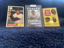 Orlando Cepeda HOF Certified Auto + Topps Archives Lot (3) W/Mays Robinson Hrs