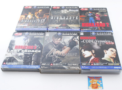 Lot 6 Nintendo GameCube GC Resident Evil Biohazard 0 1 2 3 4 Code Veronica Japan