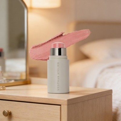 Westman Atelier  Baby Cheeks Lip + Cheek Cream Blush Stick - bright pinky peach