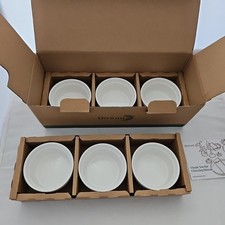 DOWAN Ramekins Set of 6, 4 oz Porcelain Dishes for Creme Brûlée & Muffin BNIB