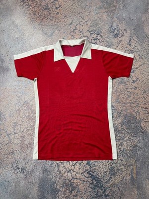 Vintage 1980-90's Erima West Germany Red Soccer Jersey Size M Rare #8