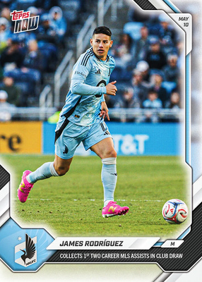 #ad 2026 Topps Now MLS #42 James Rodriguez Minnesota United FC PRESALE $6.99
