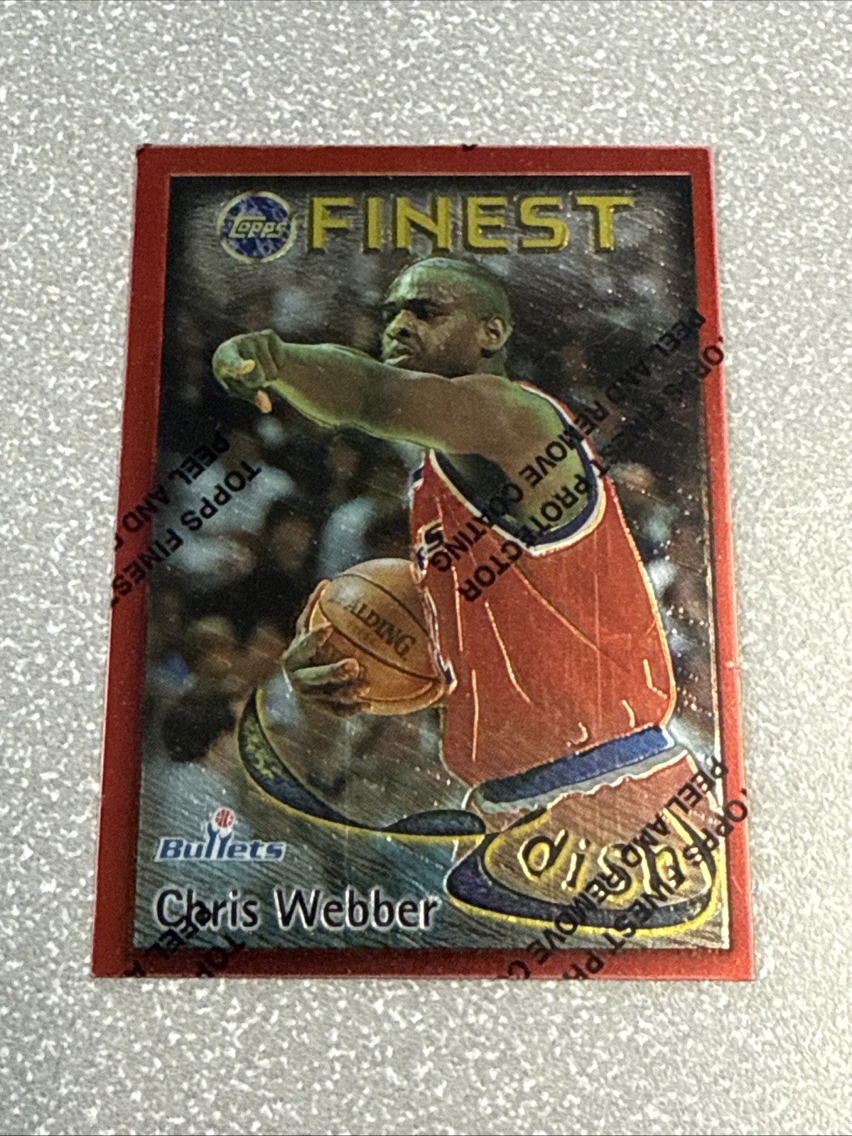 1995-96 Finest Dish and Swish #DS29 Juwan Howard/Chris Webber With Coating