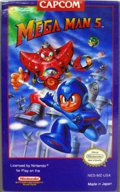 Nintendo NES Capcom Mega Man 5 Three Screw Video Game Cartridge Only!