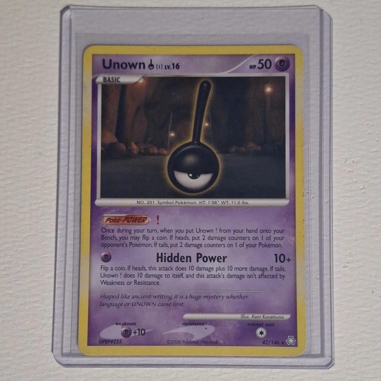 Nintendo Pokemon TCG Unown ! 42/146 Legends Awakened 2008 Regular Rare