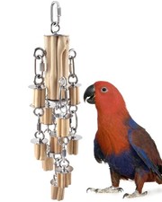 Parrot Toys for Large Birds with Detachable Parts, 304 Stainless Steel and Na...