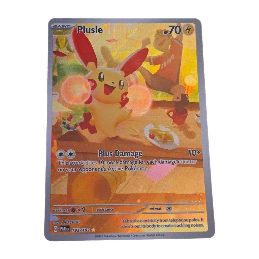 Plusle Paradox Rift Holo Illustration Rare Pokémon TCG Card 193/182