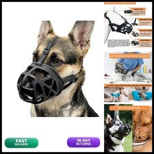 BARKLESS Humane Basket Muzzle for Dogs Biting Scavenging