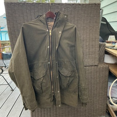 Filson 1438N All Season Rain Coat Men s large Oil Finish Cover Cloth made in Usa