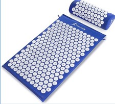 Acupressure Mat and Pillow Set for Back/Neck Pain Relief and Muscle Relaxation