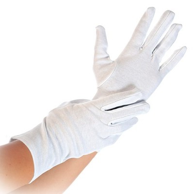 Baumwollhandschuhe Stoffhandschuhe Servierhandschuhe  Blanc 12 Paar M-XXL