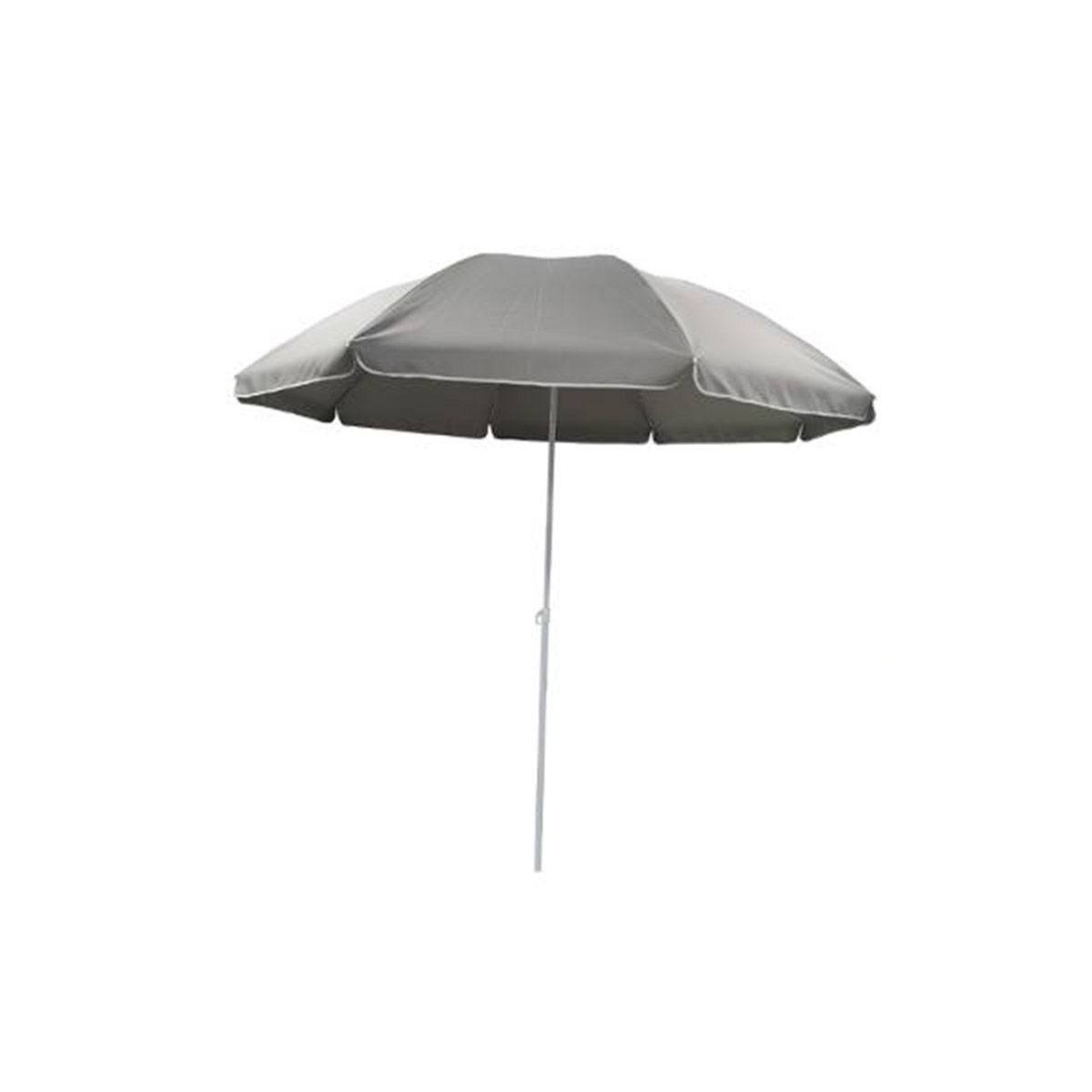 Parasol de plage Ardea gris 220cm pour bloquer la chaleur et les UV