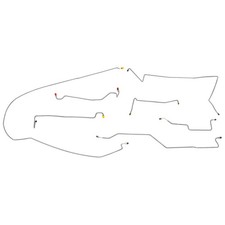 Fits 1980-89 Dodge D150 Long Bed Std Cab 2wd Complete Brake Line Kit Tubes Oem Fits 1980-89 Dodge D150 Long Bed Std Cab 2wd Complete Brake Line Kit Tubes Oem