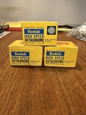 Kodak High Speed Ektachrome Color Film Lot Of 3. Read Description. NOS