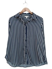 H&M Camicia a maniche lunghe Donna Camicia elegante Taglia IT 42 blu-bianco