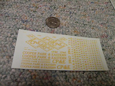 Herald King decals HO Cooper Park and Eastern CP and E dulux gold   ZZ11
