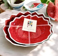 Novogratz Melamine Watermelon Serving Bowl Nested Set - New With Tags