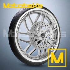 21" 21X3.5 RISE WHEEL CHROME FOR HARLEY SOFTAIL SPORTSTER FRONT RIM