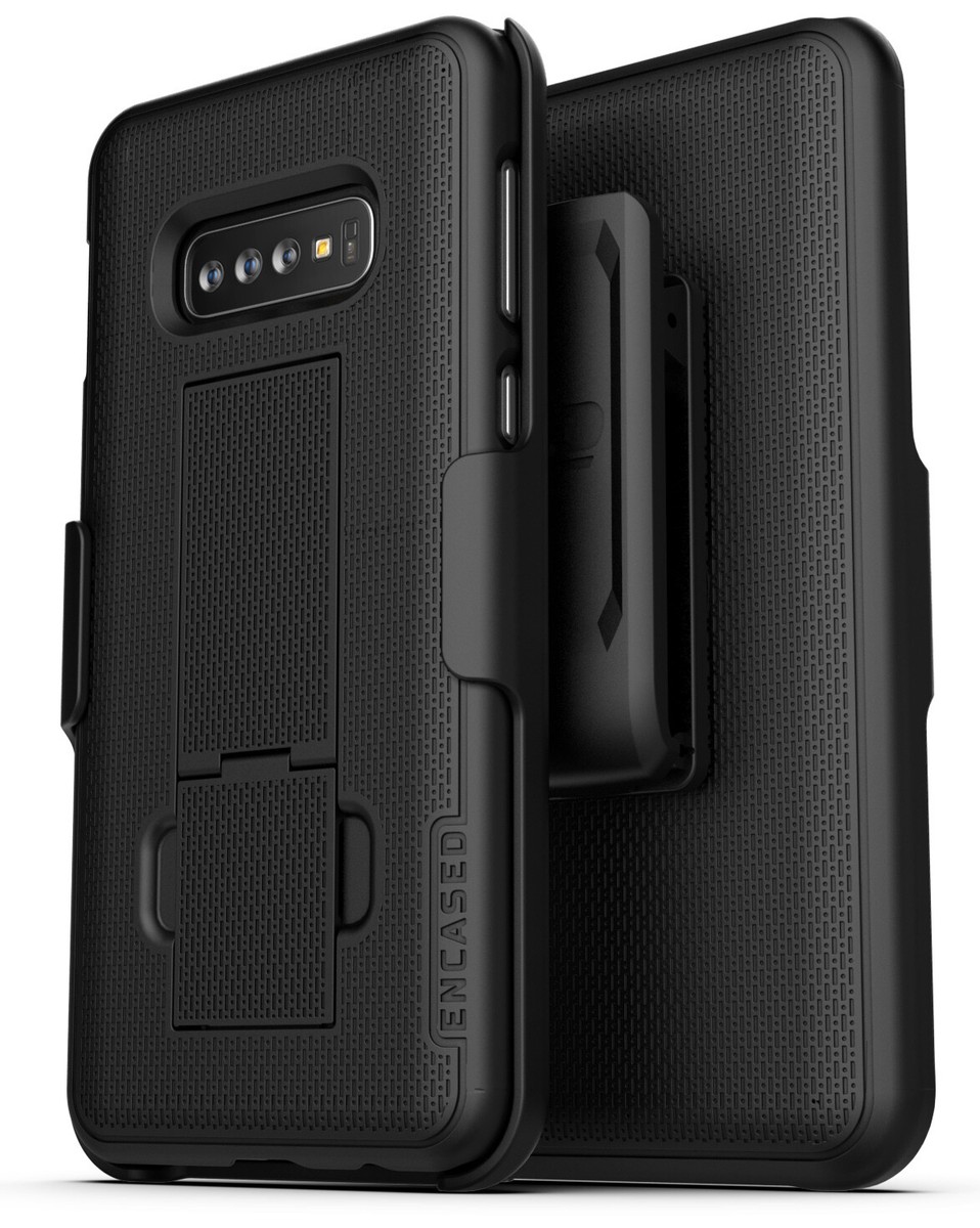 Holster Pouch Galaxy S10 Plus Case With Belt Clip Encased For