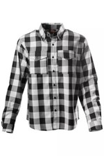Men's Flannel Plaid Shirt - Long Sleeve Cotton Button Down