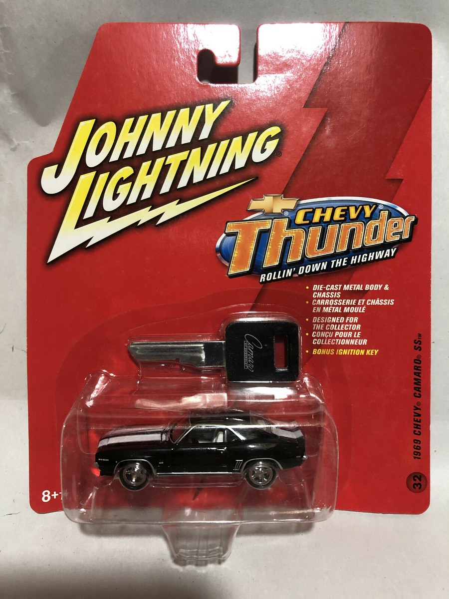 1969 Chevy Camaro BLACK 1:64 Johnny Lightning 50155 | eBay