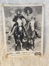 Weber's Bread promo Cisco Kid & Pancho Studio Photo Framing Print Vintage 8 x 10