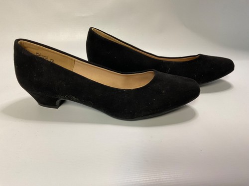 New Women’s Size 7.5 DREAM PAIRS slip on SHOES Low Chunky Heel dress - Picture 4 of 7