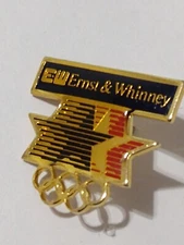 Ernst & Whinney Sponsor  Los Angeles Olympics Lapel Tack Pin