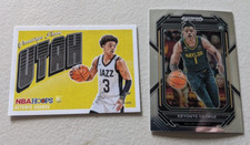 (2) Keyonte George 2023 NBA Hoops Rookie Greetings #14 + Prizm Draft Picks #47