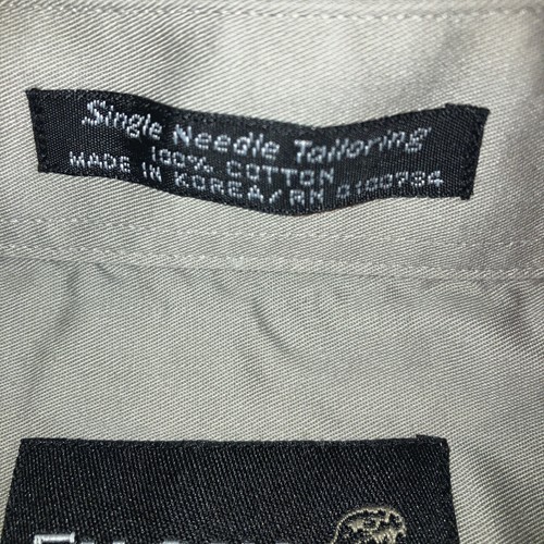 Falcon Bay Gold Label Gray Short Sleeve Button Down Shirt Size 1x - Picture 3 of 7