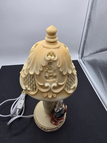 Christmas VTG Nativity Scene Table Lamp Resin Holy Family 12.5" Tall - Picture 6 of 11