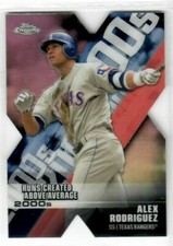 ALEX RODRIGUEZ 2020 Topps Chrome Baseball Decade of Dominance Die-Cut REFRACTOR 